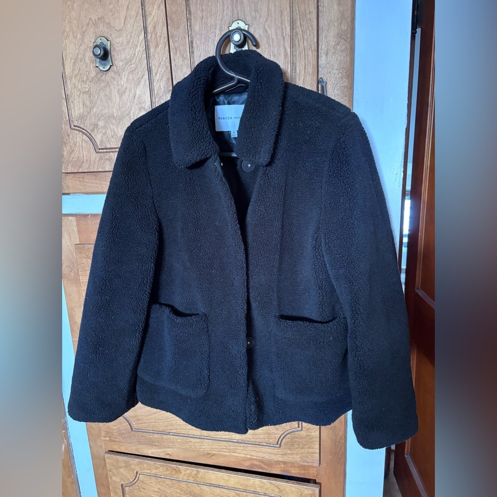 Rebecca Minkoff size M Harley Black Fleece Women's Jacket